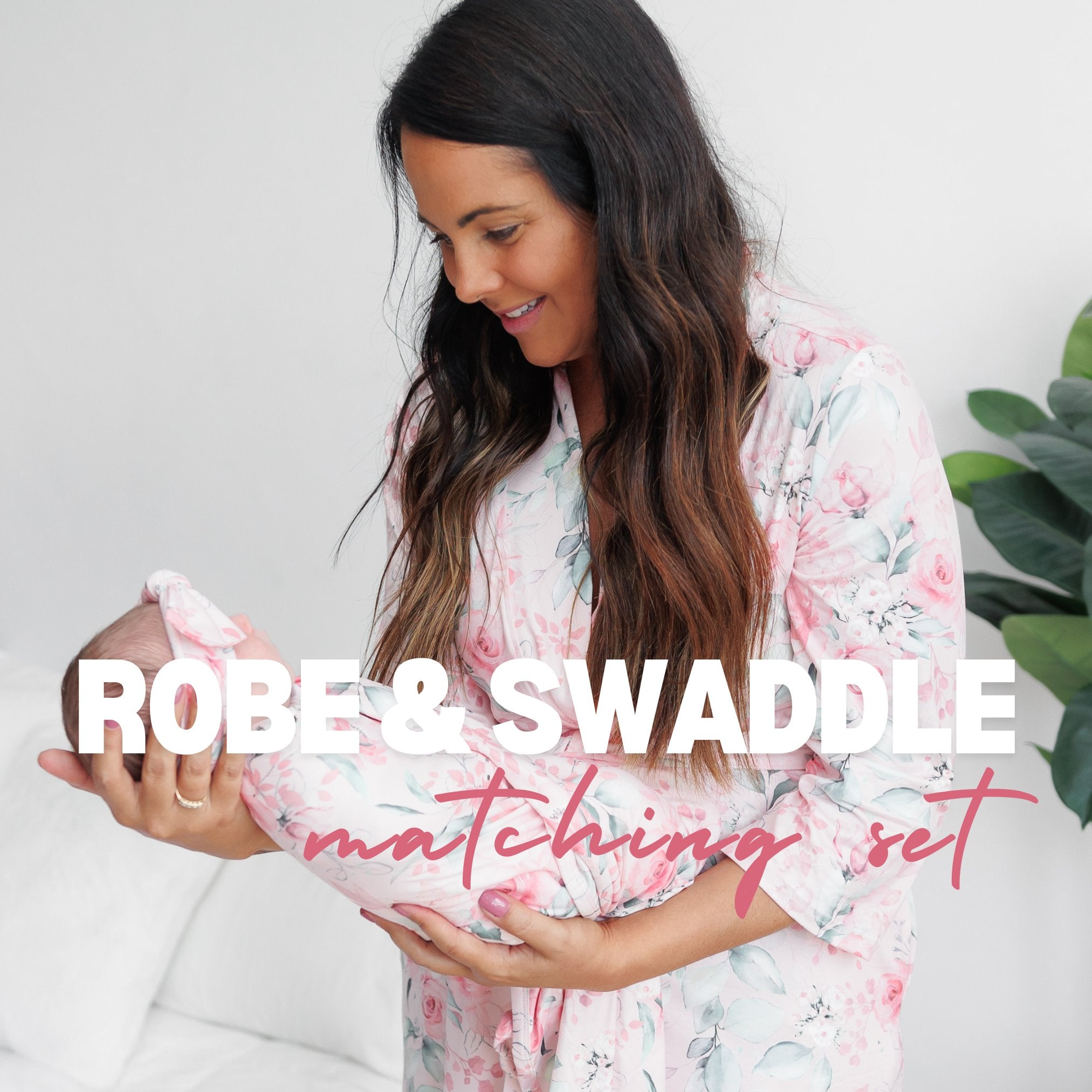 Matching Robe And Swaddle Set Mommy And Me Sets Matching Robes