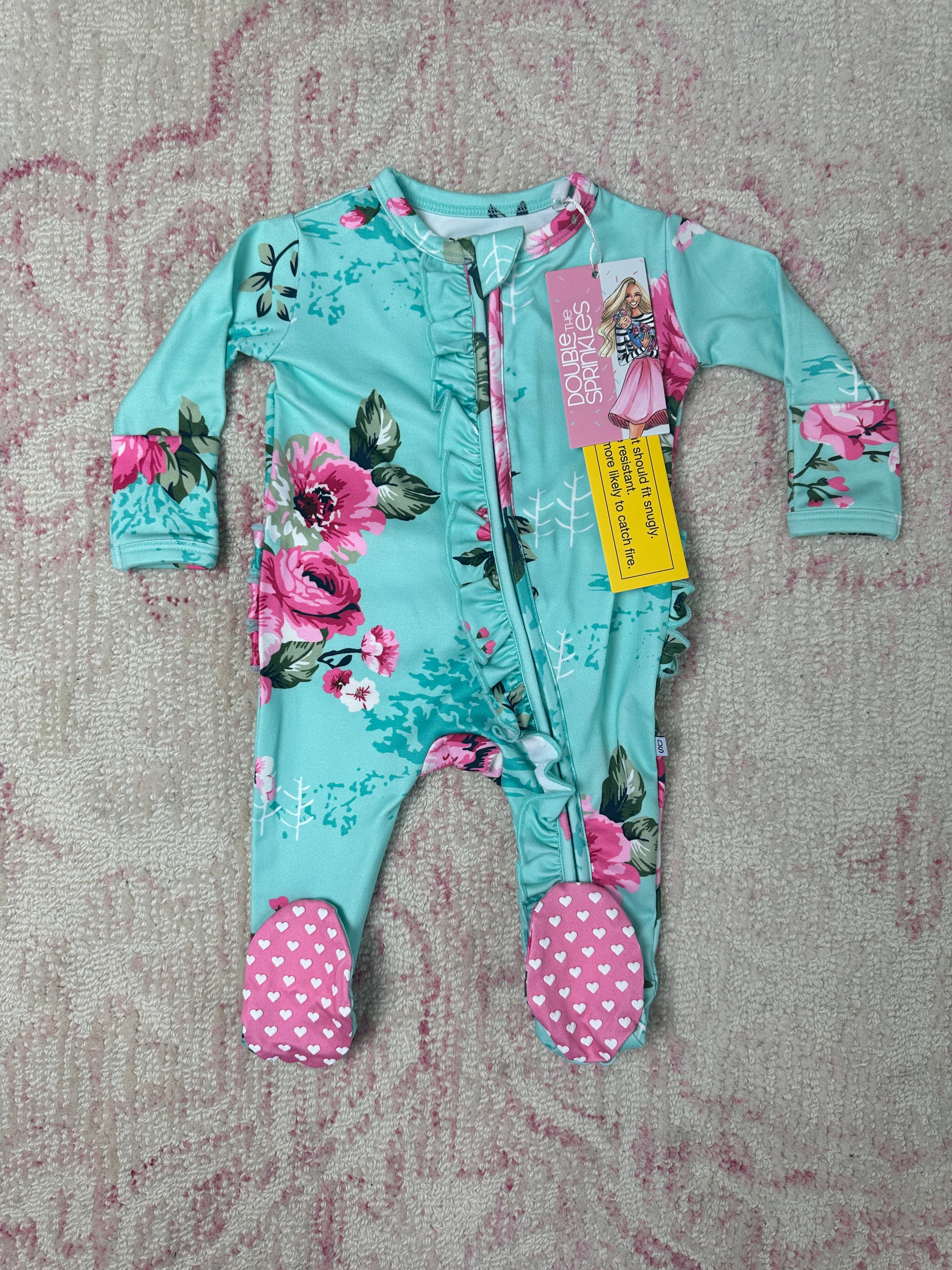 Valentina Baby Ruffle Sleeper – Double the Sprinkles