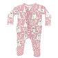 Pink Ghosts Ruffle Romper - Double the Sprinkles