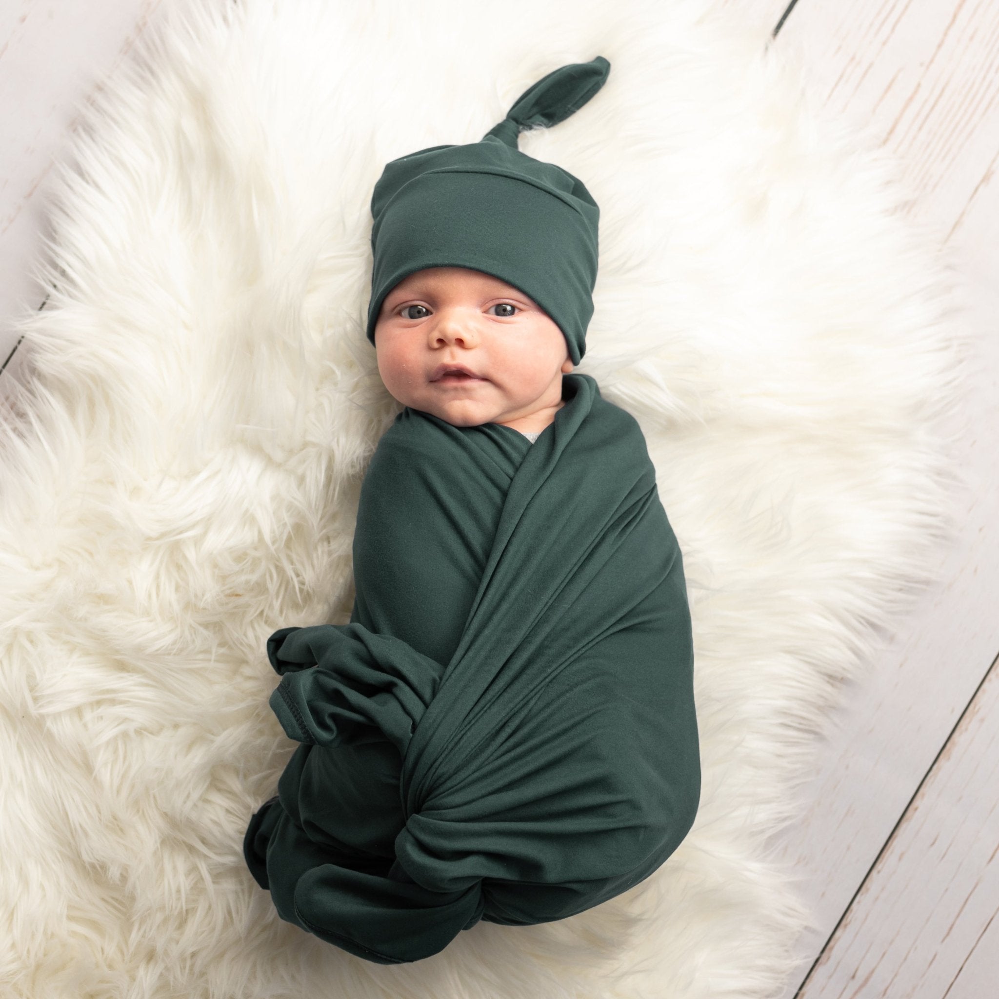 Solid Green Swaddle Set – Double the Sprinkles