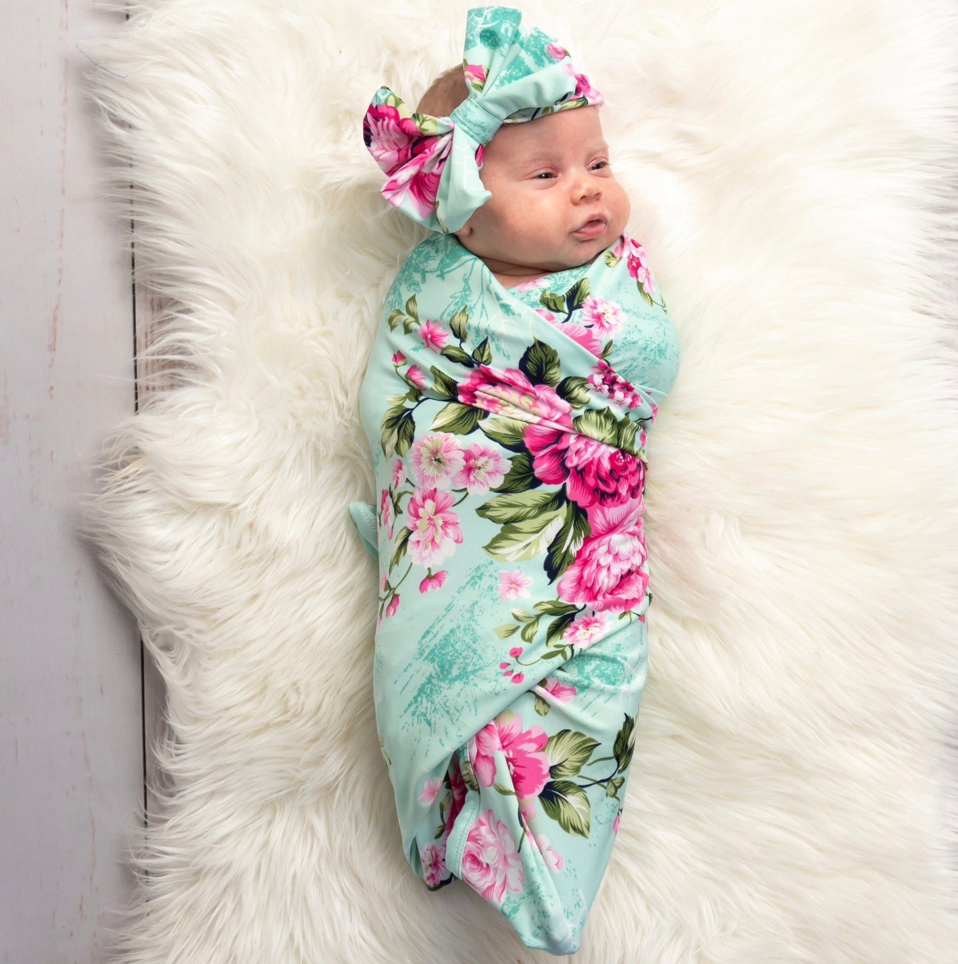Pink Mommy Robe And Swaddle Set Baby Boy Newborn Swaddle